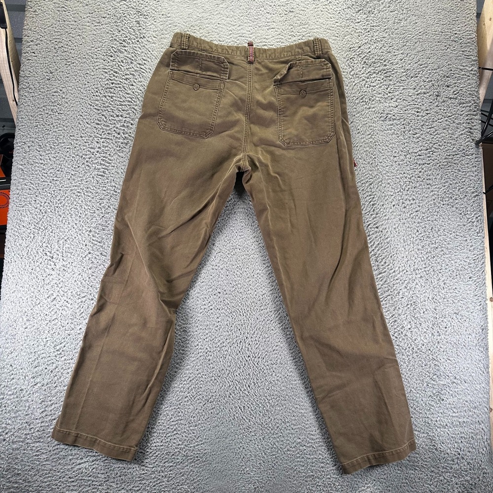 Dockers Pant Mens 36x34 Brown Cotton Khakis Straight Relaxed Utility Workwear - Picture 5 of 11